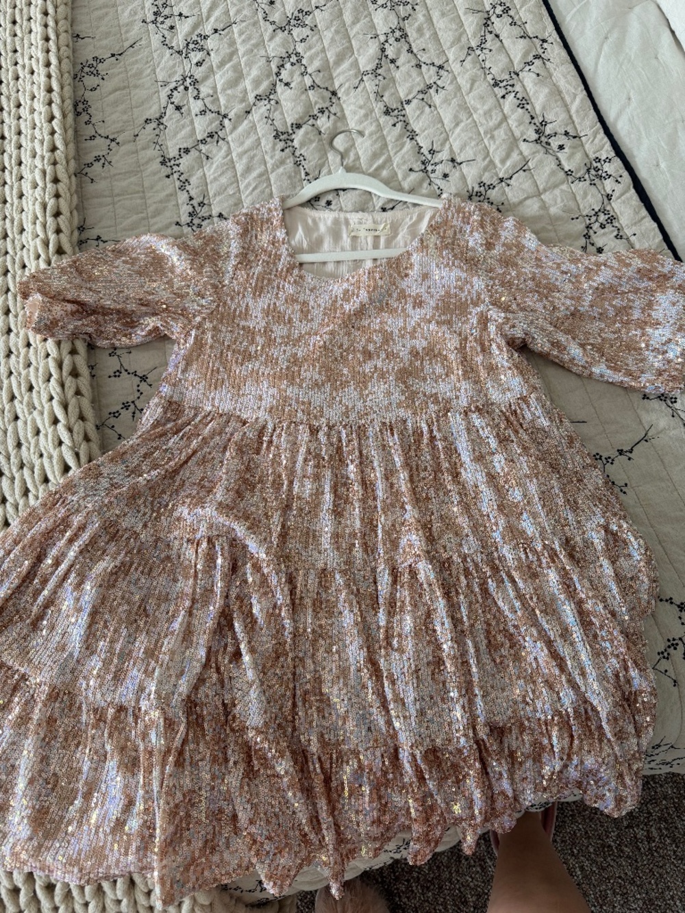 Sequin Baby Doll Dress